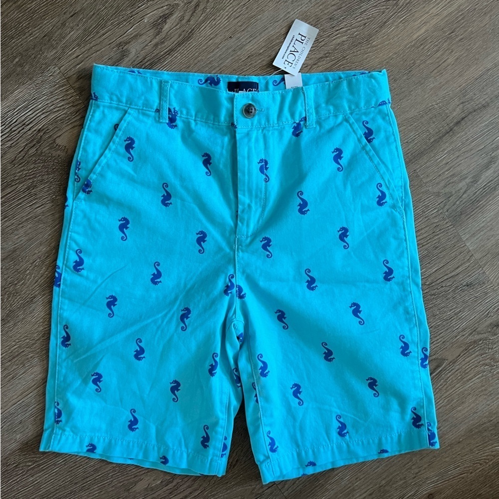 The Children's Place Turquoise Seahorse Shorts